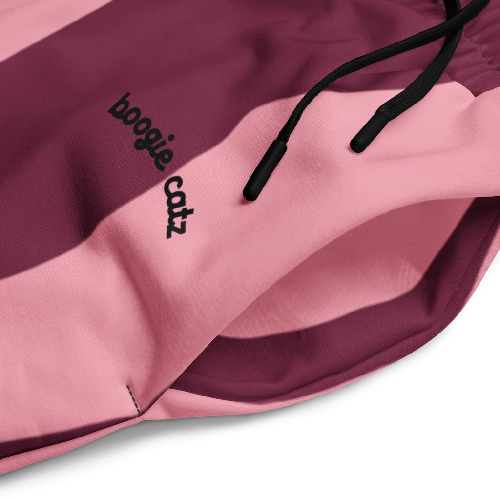 Dark Cherry & Bubble Pink Swirl Joggers