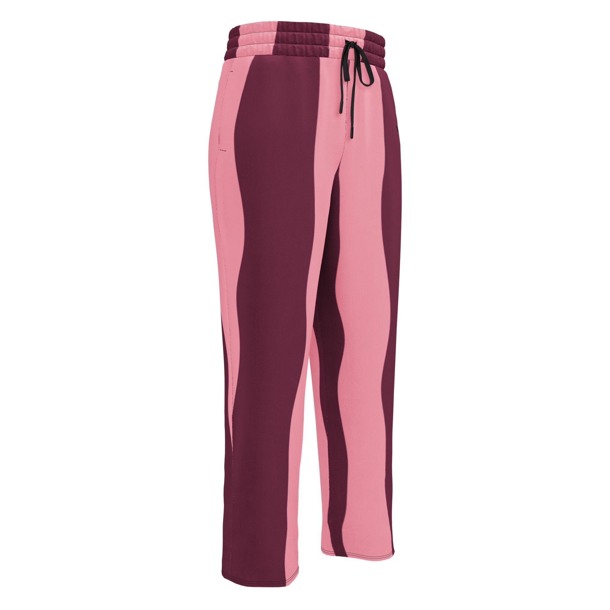 Dark Cherry & Bubble Pink Swirl Joggers