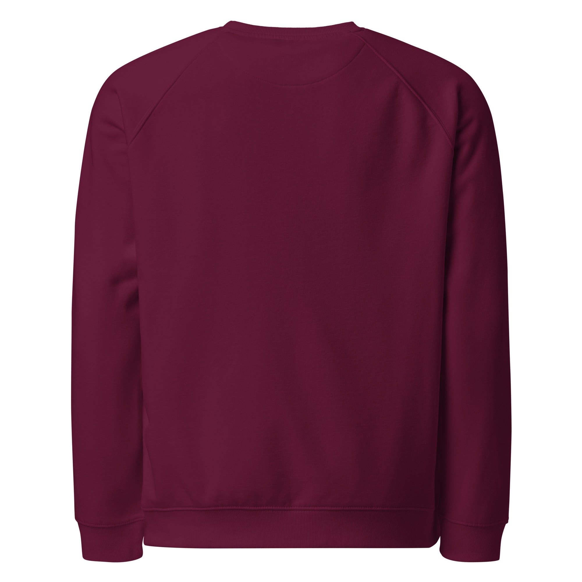 Maroon sweatshirt on a white background