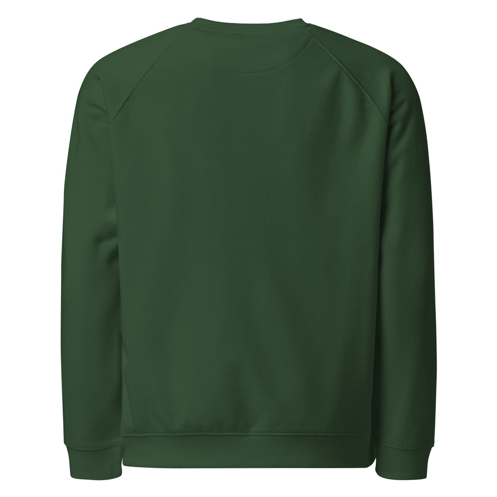 Green sweatshirt on a white background