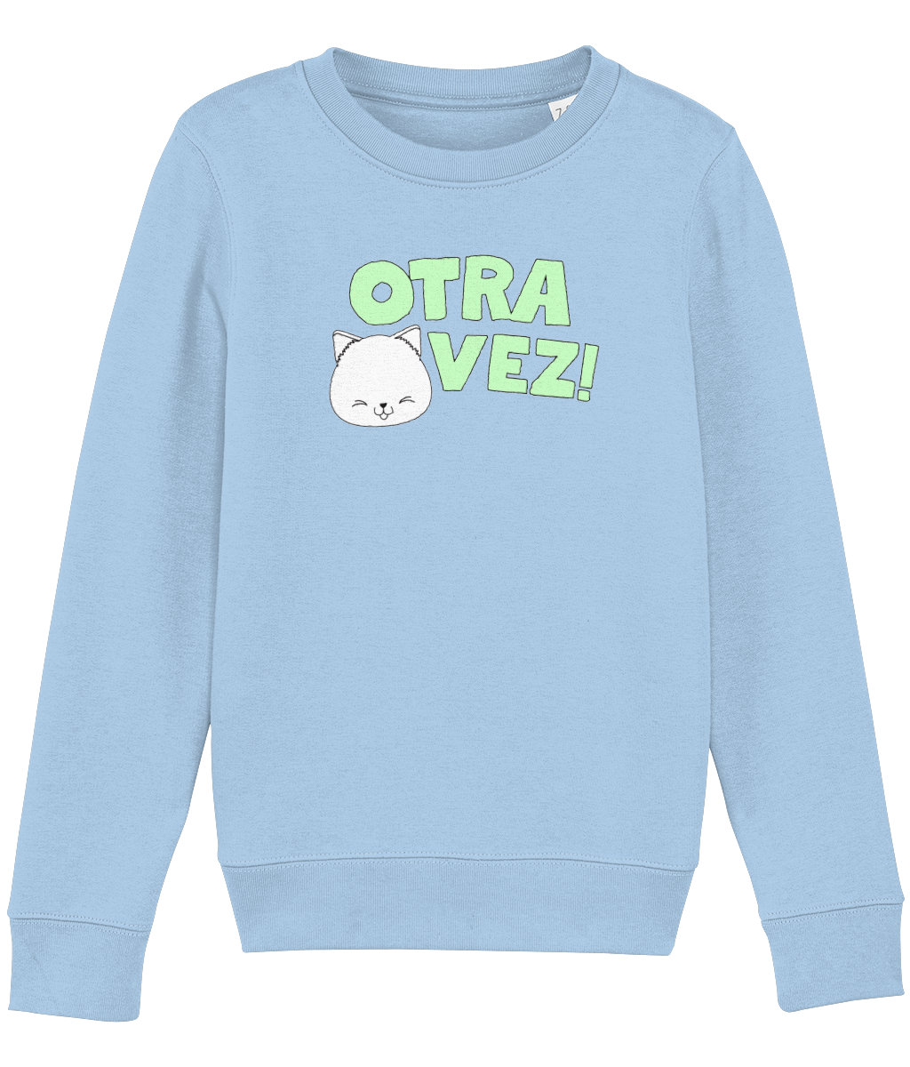 Organic kids sweatshirt | Otra Vez! _ light blue front