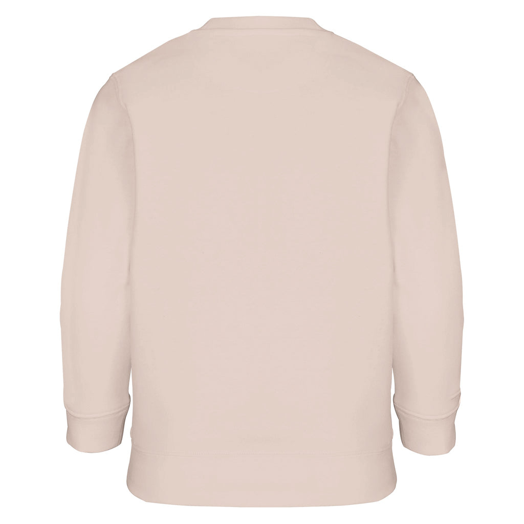 blush pink kids sweatshirt on a white background