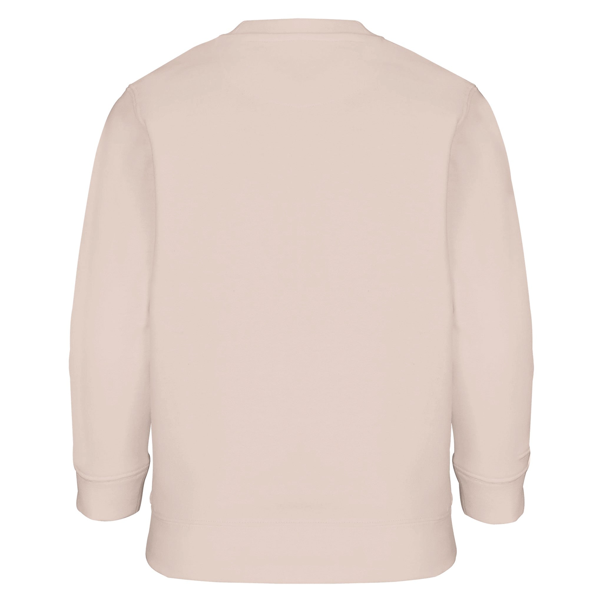 blush pink kids sweatshirt on a white background
