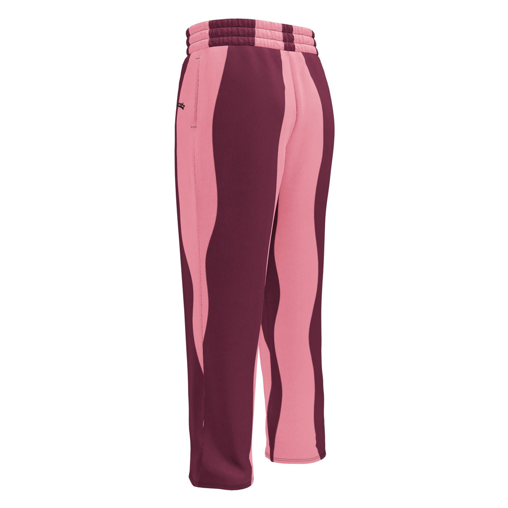 Dark Cherry & Bubble Pink Swirl Joggers