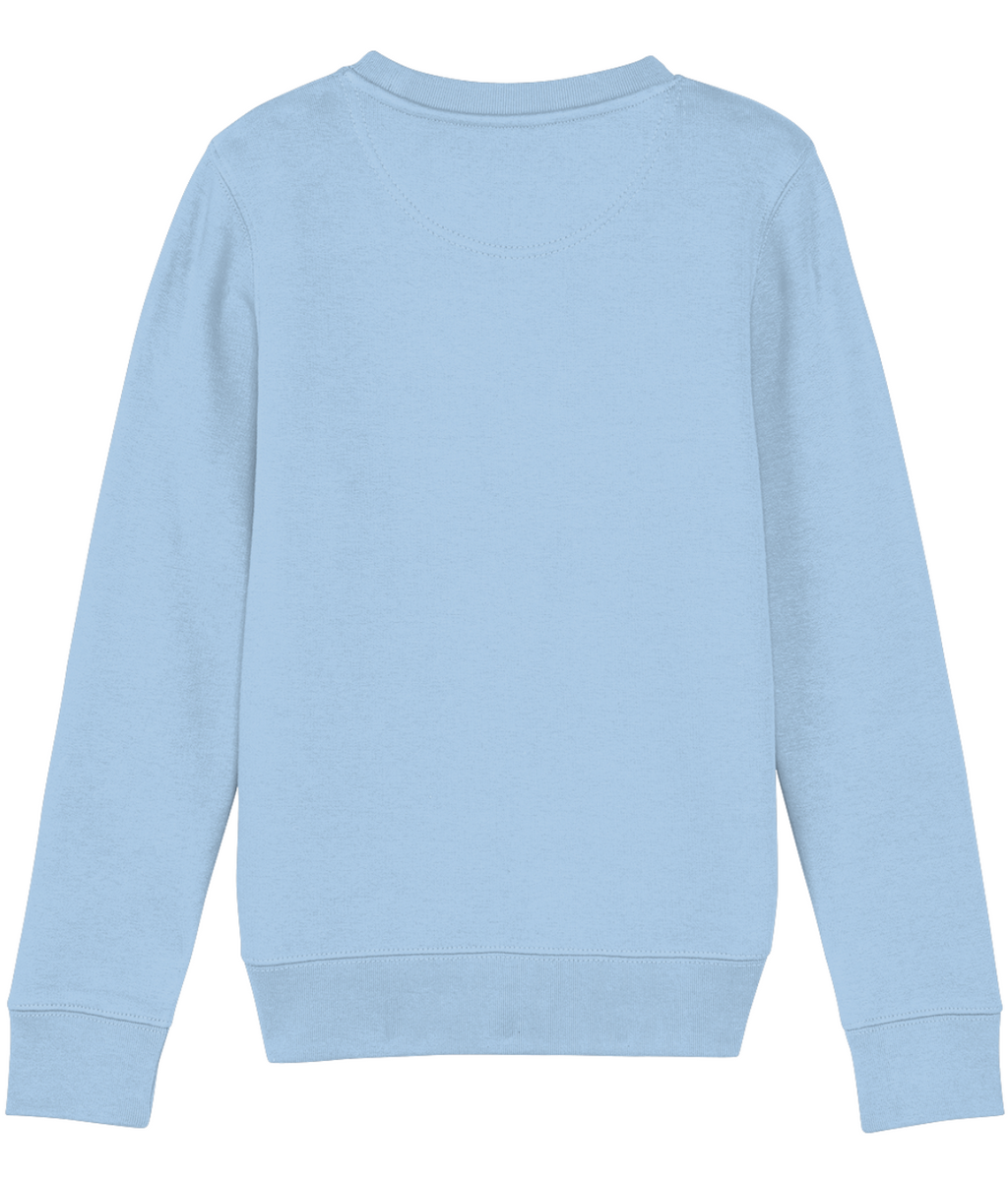 Light blue sweatshirt on a white background