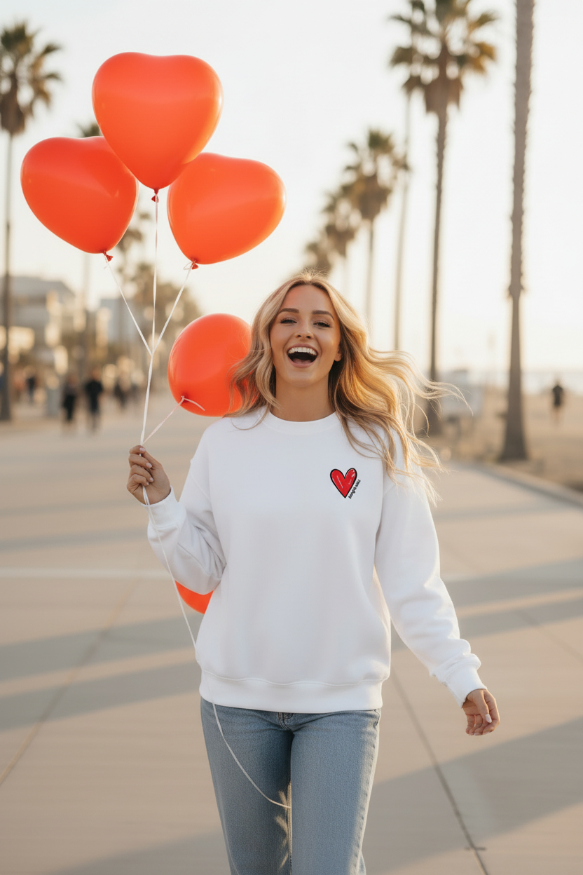 Magnetic Sweatshirt - Natural Laughing Walking